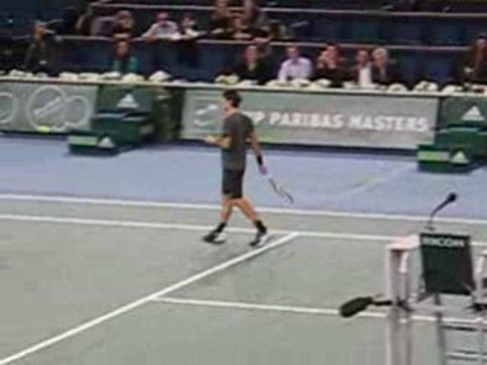 Masters Series Bercy 2008 - Training Federer
