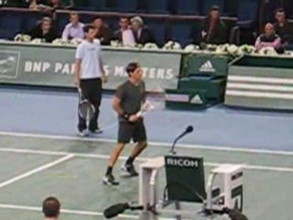 Masters Series Bercy 2008 - Training Federer (2)