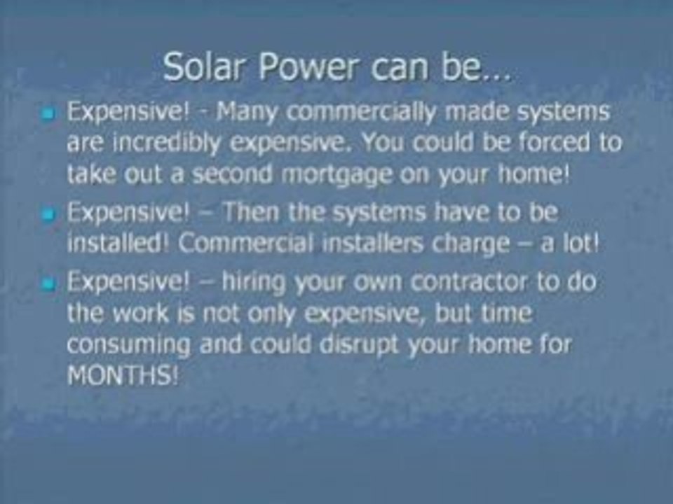 Solar Energy Panel - Stop wasting money on electric power!