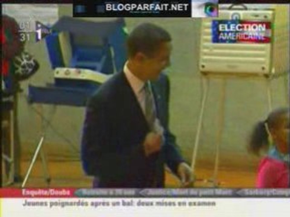 BARACK OBAMA VOTE A CHICAGO ILLINOIS 5.11.08 	 Barack Obama