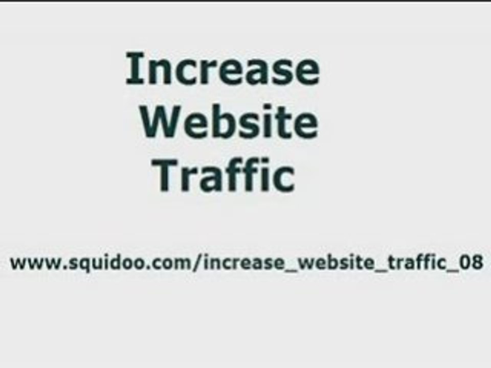 increase website traffic
