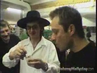 johnny hallyday -janvier 2003 chez Marc veyrat