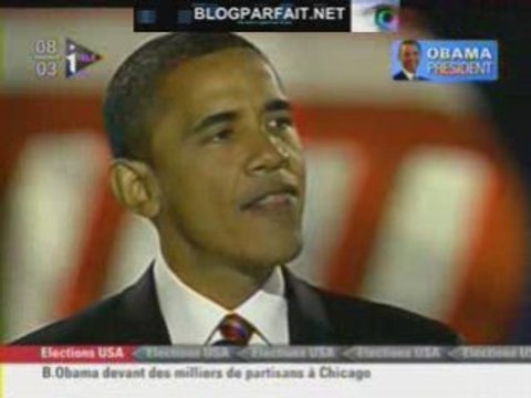 BARACK OBAMA ELU PRESIDENT WIN US PRESIDENT 08 1 ALLOCUTION