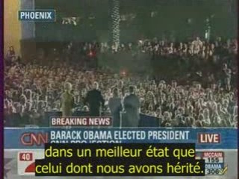 VOSTF - 5 novembre, 5h20 : John McCain reconnaît sa défaite