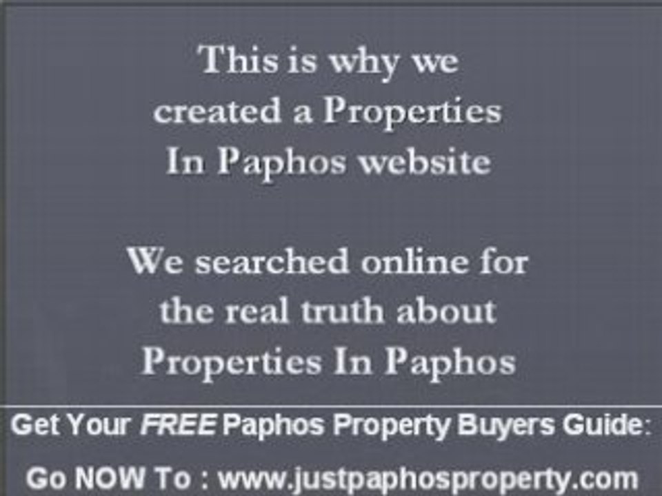 Paphos Property Sale