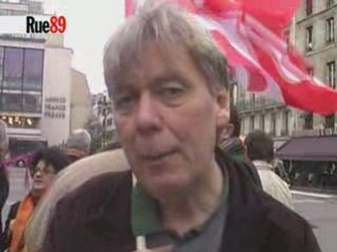 Manifestation de journalistes devant l'AFP