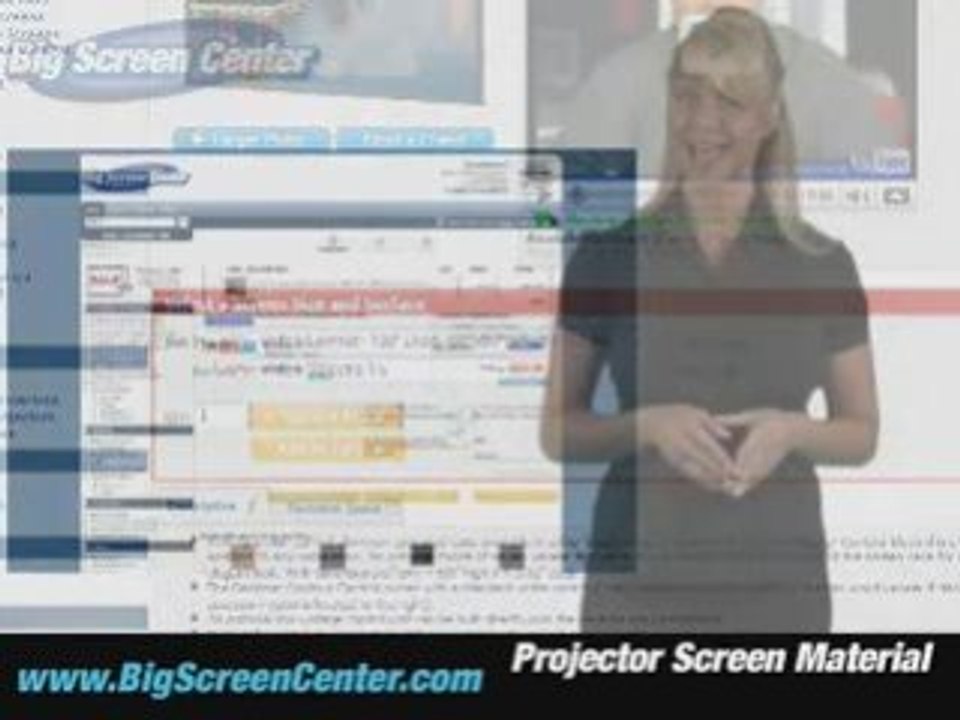 Projector Screen Material