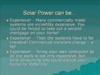 Free Video - Solar Cost - Go Off The Grid And Save A Bundle!