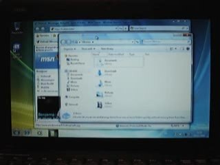 Windows 7 Aero Share functionality on MSI Wind U100 Netbook