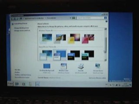 Windows 7 themes on MSI Wind U100 Netbook