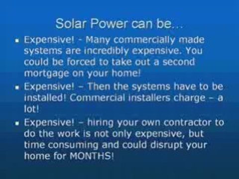 Solar Sales - Video shows how to get low cost solar power!