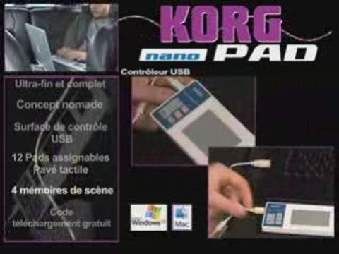 Surface de controle Korg NanoPad (La Boite Noire)