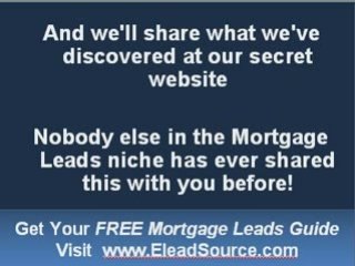 Re-Finance Mortgage Leads