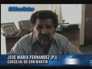 Jose Maria Fernandez concejal de san martin