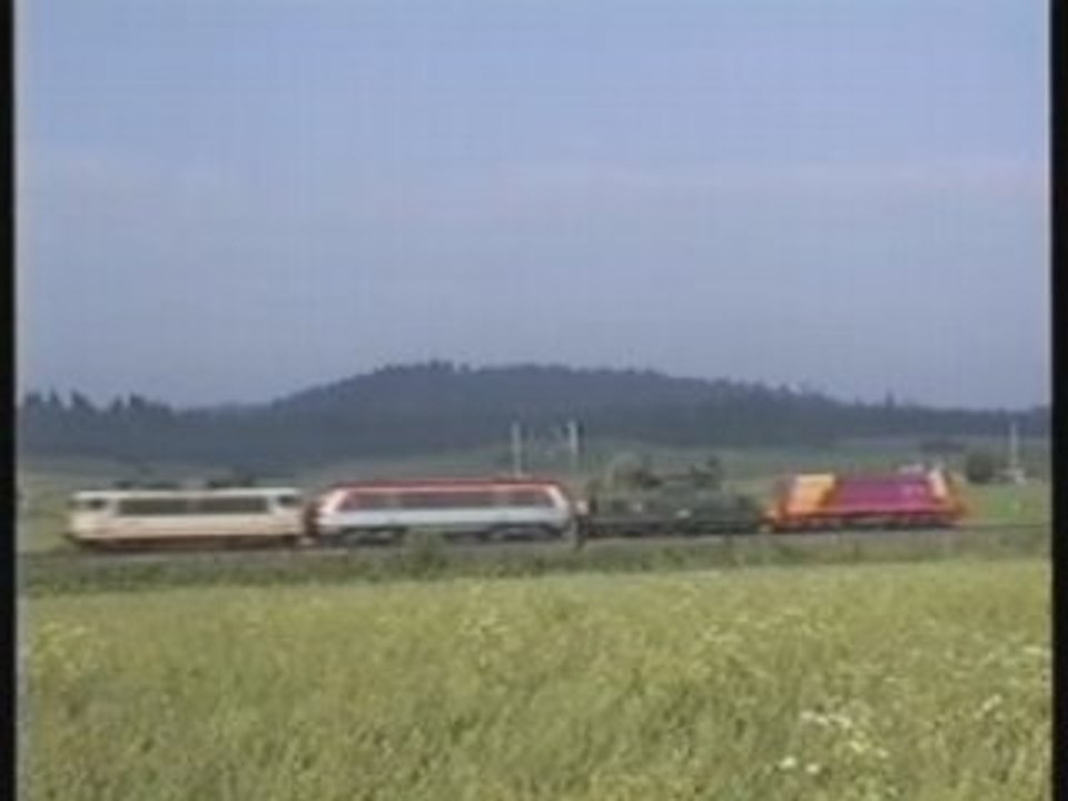 Train de machines pour Pontarlier