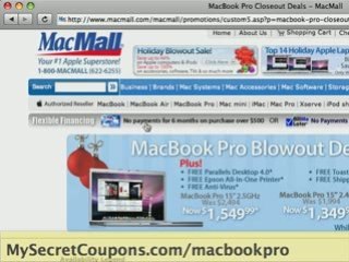 Macbook Pro Discount Coupon Code - $1549