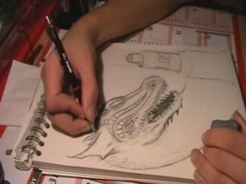 Seb projet dessin dragon SPEED DRAWING