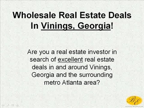 Vinings Wholesale Real Estate Deals - Cobb County - ...