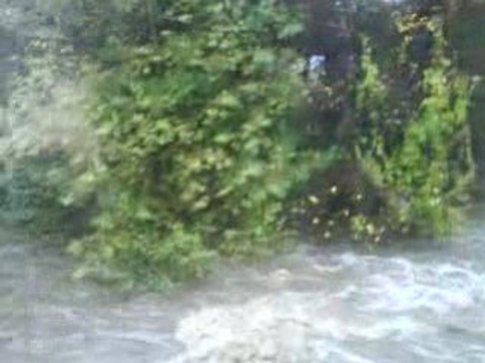 La borne en crue