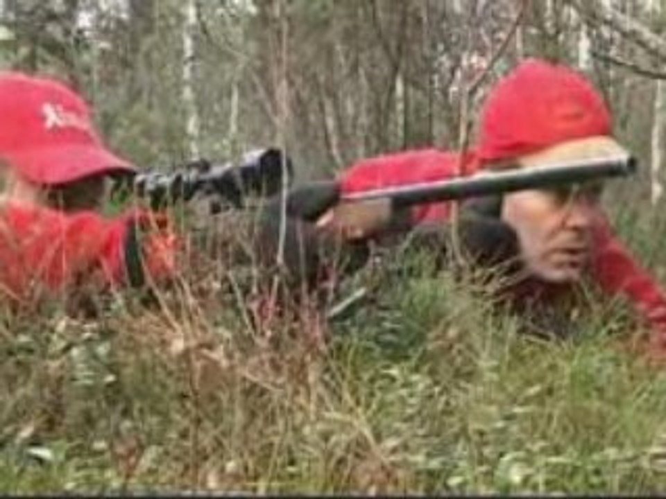 Chasse en Finlande Tir élan