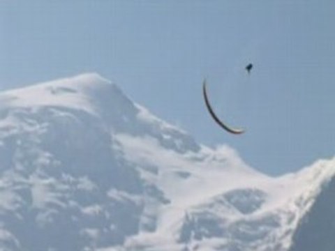 wagas soaring acro à l' aiguille du midi Chamonix