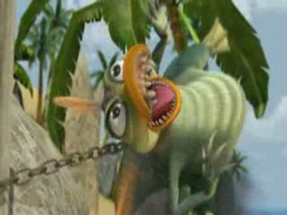 Un mouton sur une île