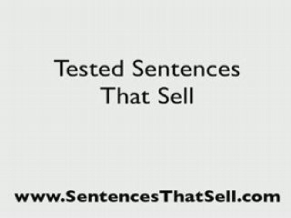 Recession Selling - FREE - Wheeler's Tested Sentences Sell
