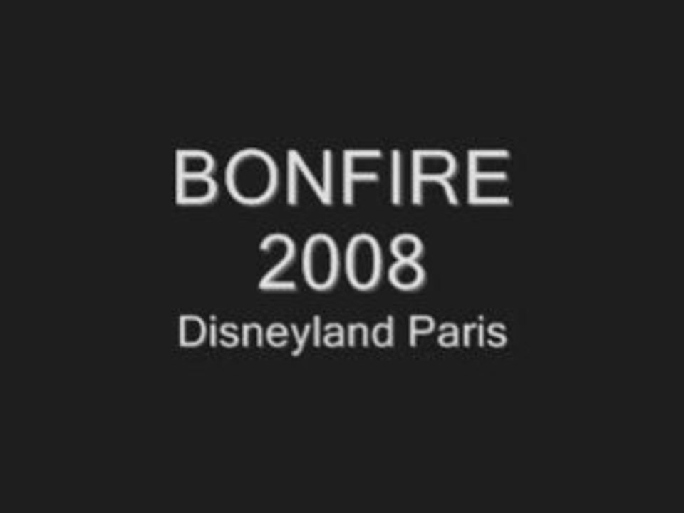 Bonfire 2008 Disneyland paris