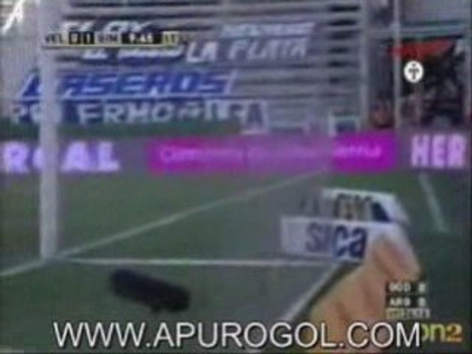 Velez 0 Gimnasia 2 Goles Sosa y Niell