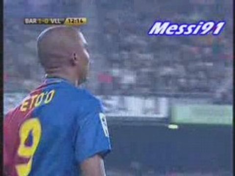 1-0 Etoo Barcelone Real Valladolid