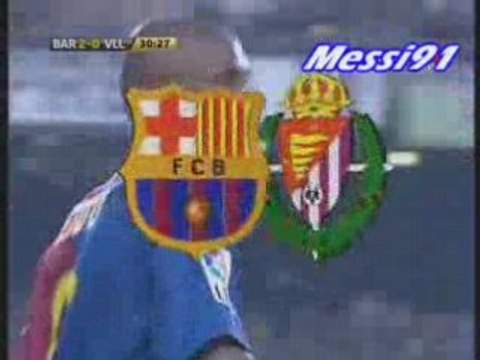 2-0 Etoo Barcelone Real Valladolid