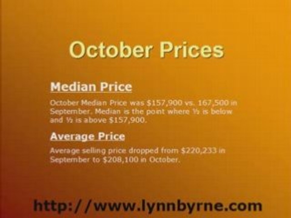 October 2008 Daytona Beach Real Estate Sales Report