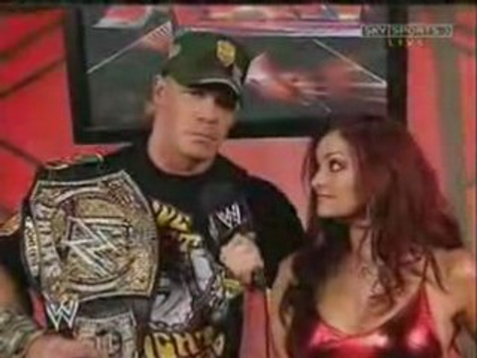 Maria Interviewing Cena WWE Raw March 26th, 2007