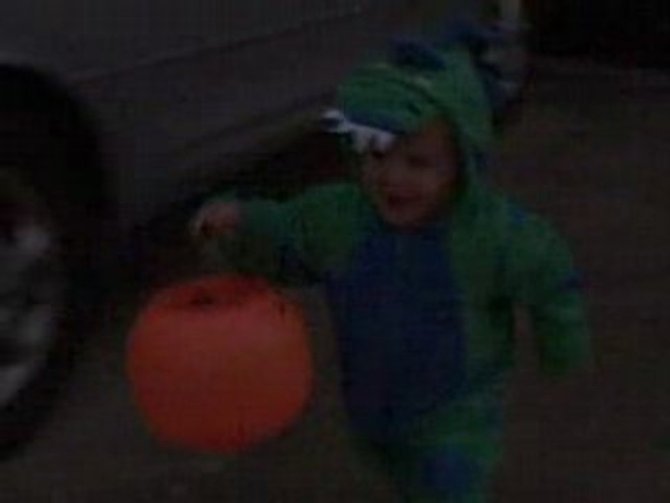 Garrison is ready to go trick or treating - Oct 31 2008