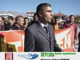 erzincan Egitim sen basın açıklaması