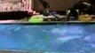 Guy Falls Off Ladder Into Pool