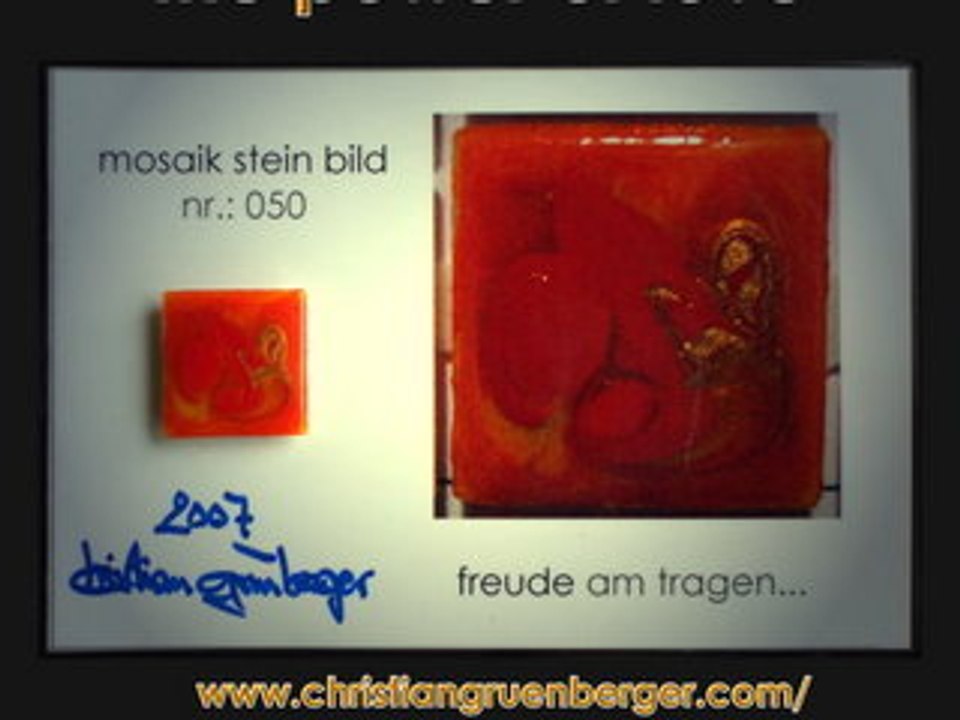 The power of Love: Unikat Mosaik-Stein-Bild 050 übergeben an