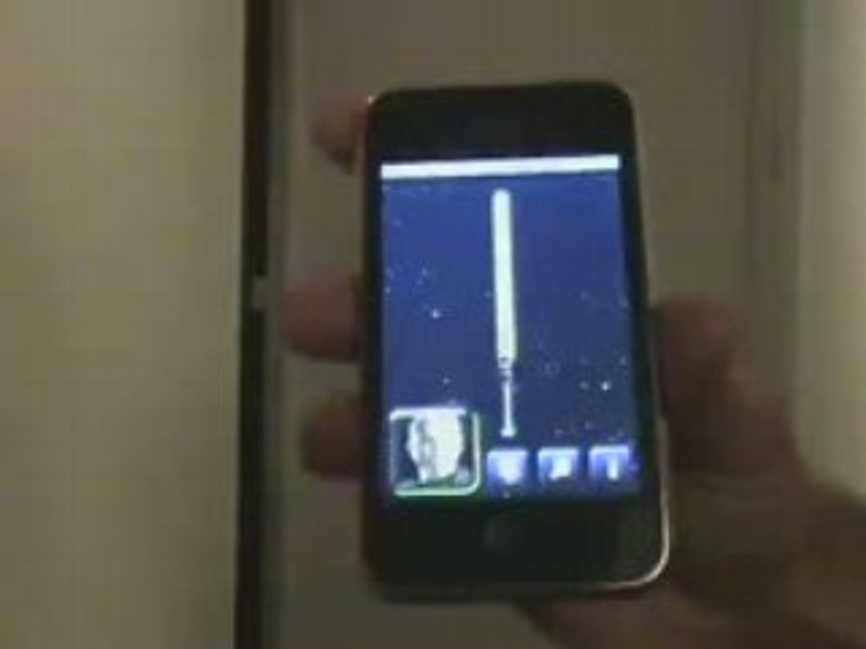 Demo iphone soft épée laser