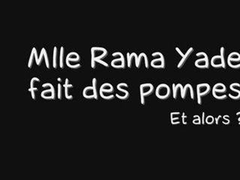 Rama Yade fait des pompes