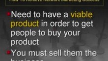 How To Achieve Network Marketing Success