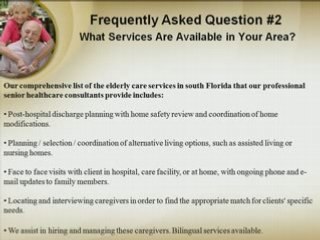 FAQ 2 Elder Care South Florida