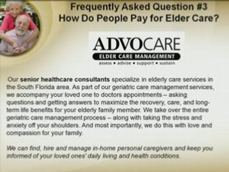 FAQ 3 Elder Care South Florida