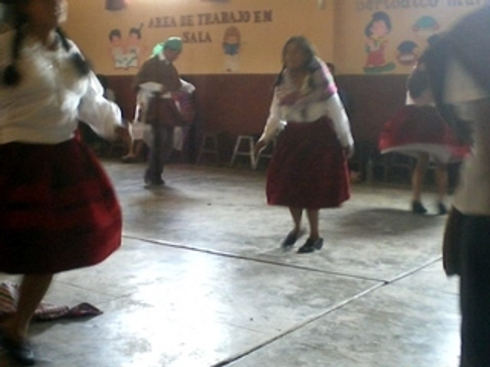 Jeunes présantant leurs danse typique des Andes