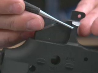 Working with AR 15 lower