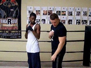 Boxing Training Defense Workout Tennis Ball Chin Tuck Drill.