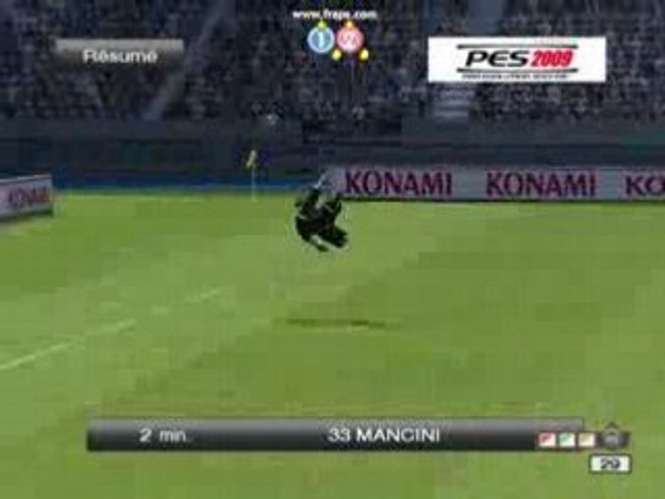 PES 2009 Mancini Lob