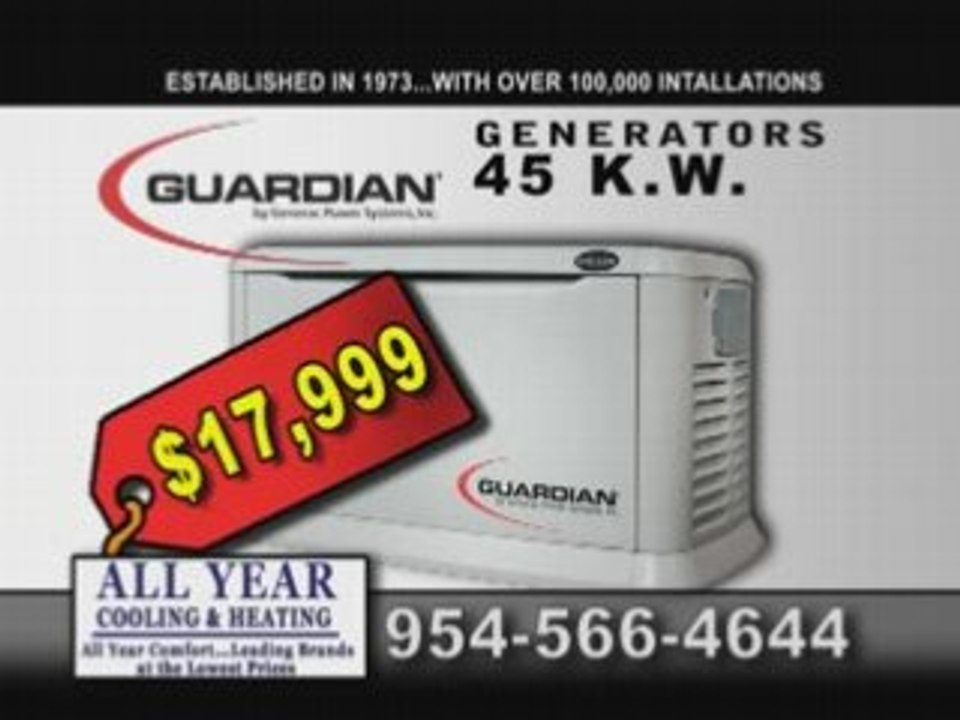 All Year Cooling and Heating - Generators
