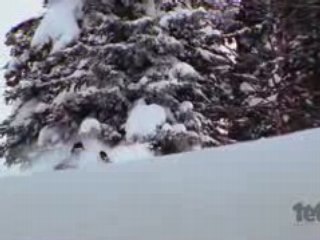 Skiing Chest Deep Pow in Jackson Hole