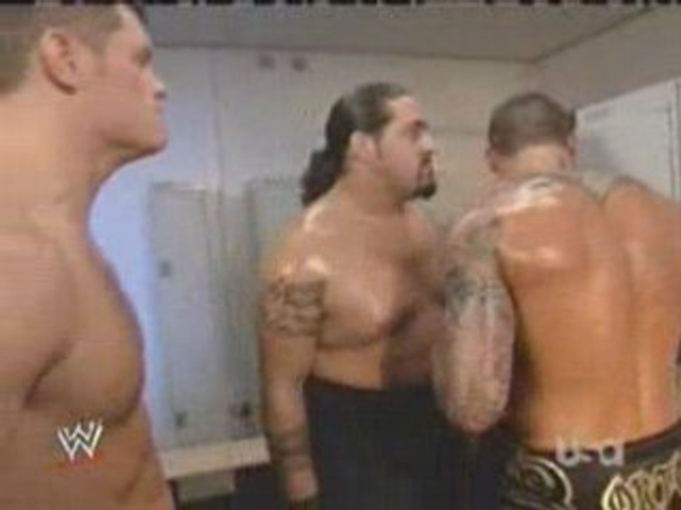 WWE RAW 10/11 Orton Cody Rhodes & Manu Backstage