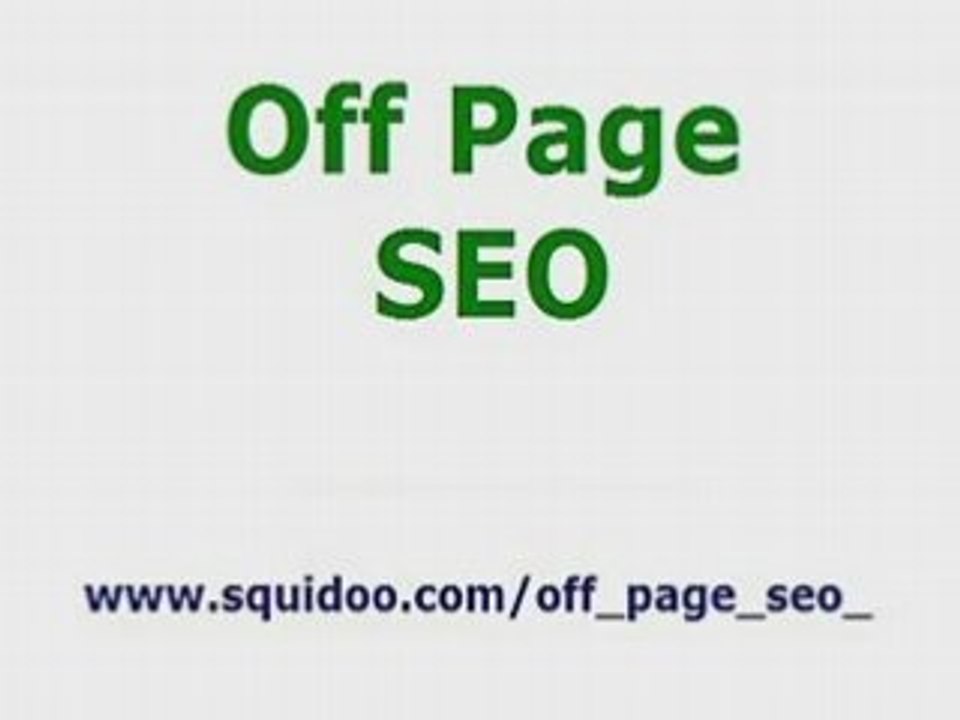 off page seo